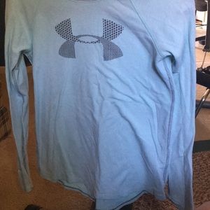 Junior size xl Aqua under armour long sleeve shirt